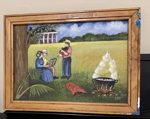 Vintage louisiana folk art - louisiana,
