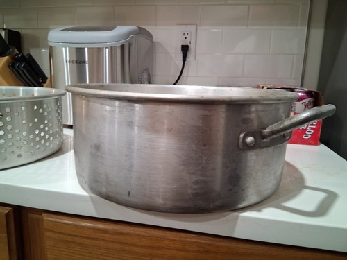 Aluminum cooking pot - aluminum, deep